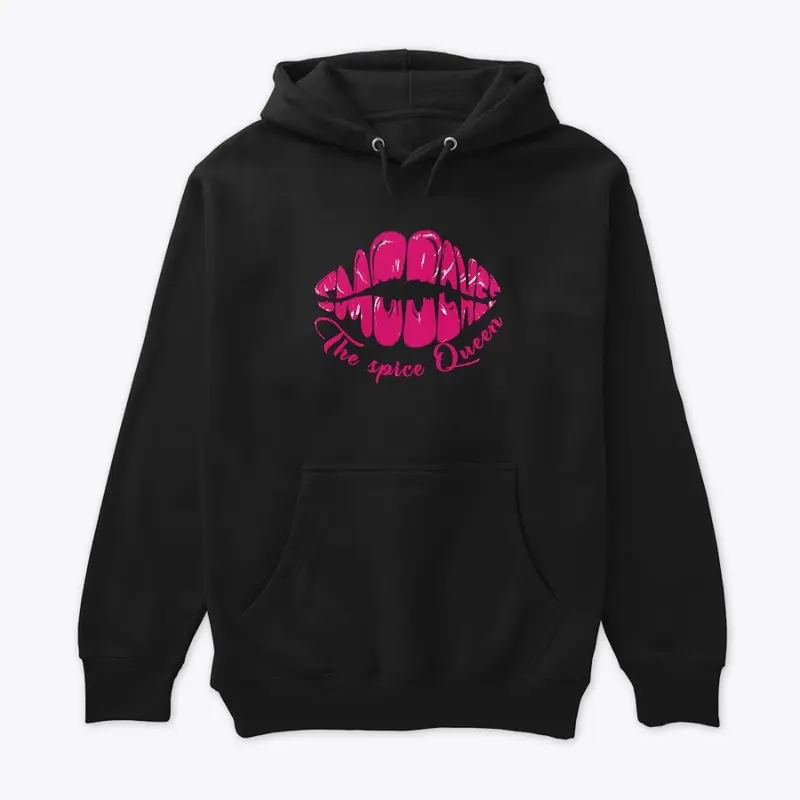 The Spice Queen Hoodie Hot Pink Logo