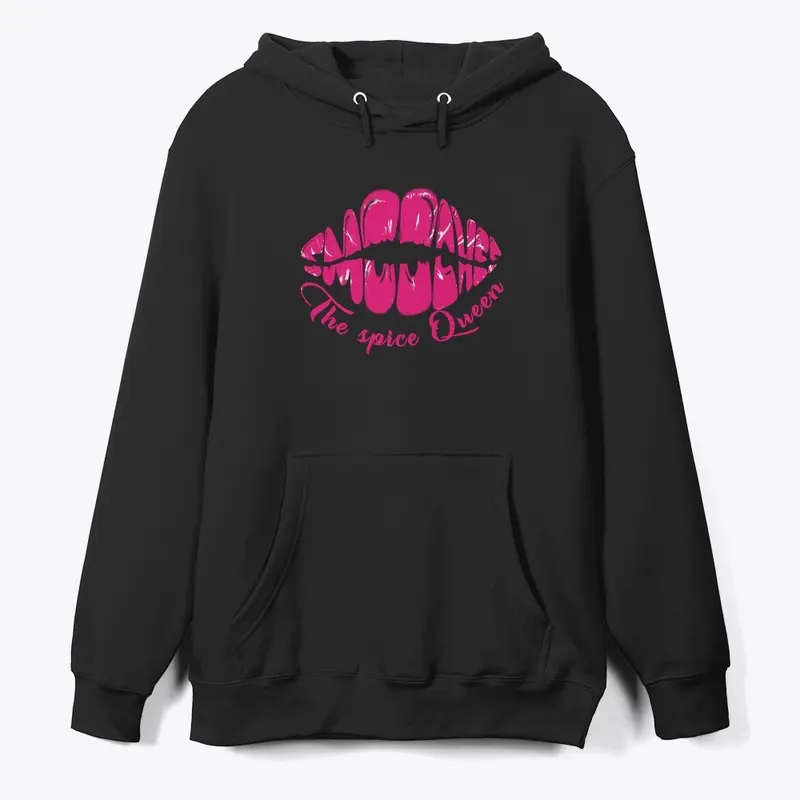 The Spice Queen Hoodie Hot Pink Logo