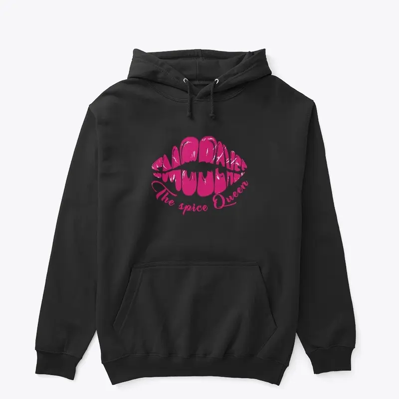 The Spice Queen Hoodie Hot Pink Logo